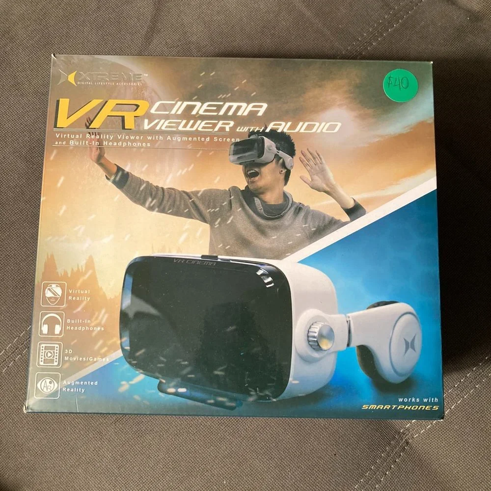 Xtreme Virtual Reality Cinema Viewer with Audio (Built-in Headphones)